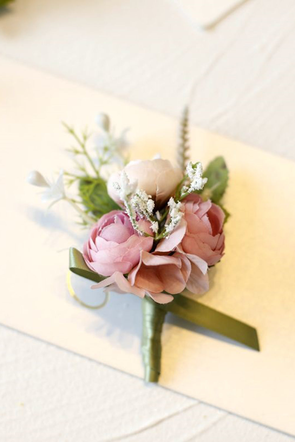 Romantic Blue Prom Corsage for Wedding Party