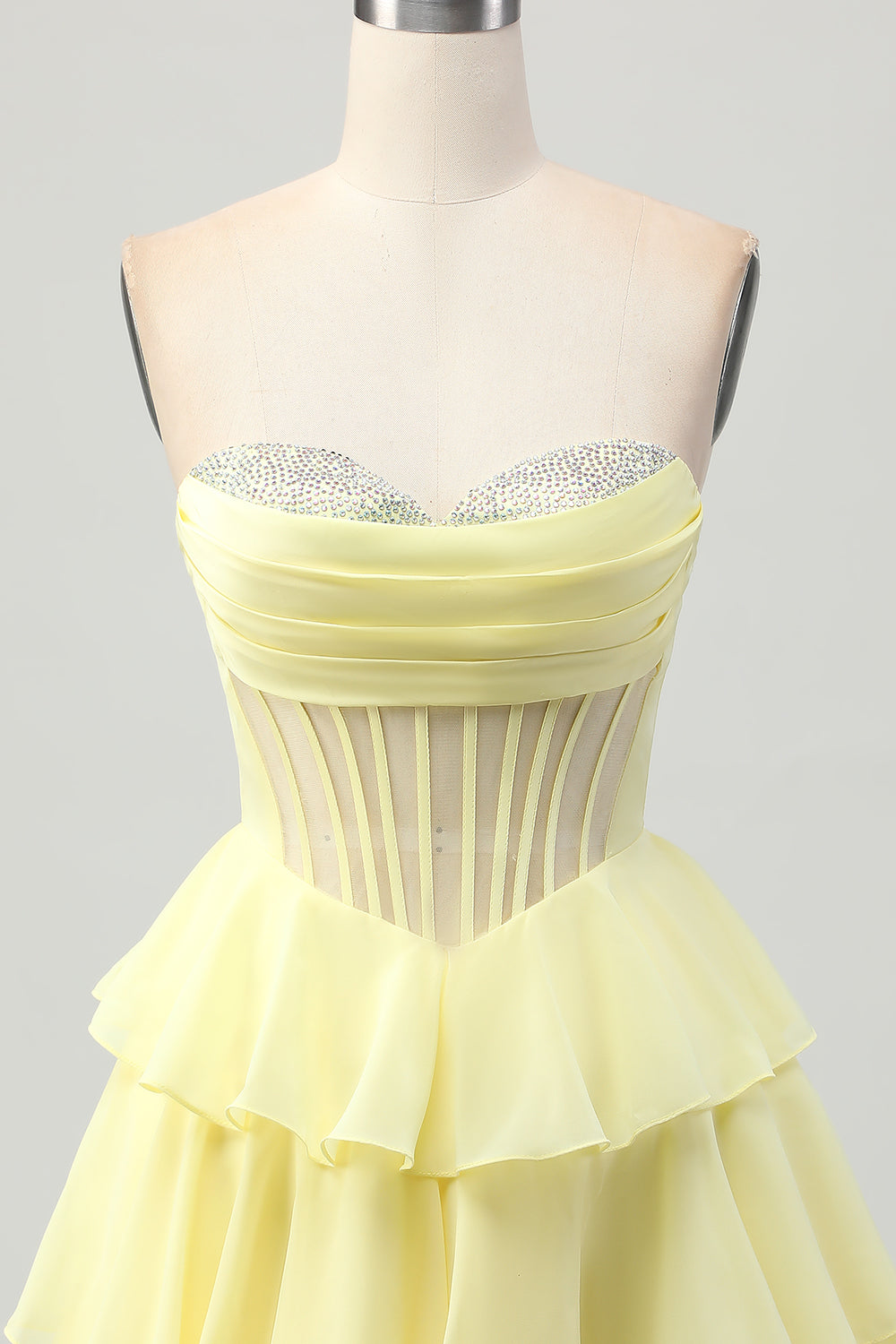 Green A Line Sweetheart Corset Homecoming Dress with Beading