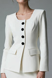 Ivory 2 Piece Single Breasted Business Suits