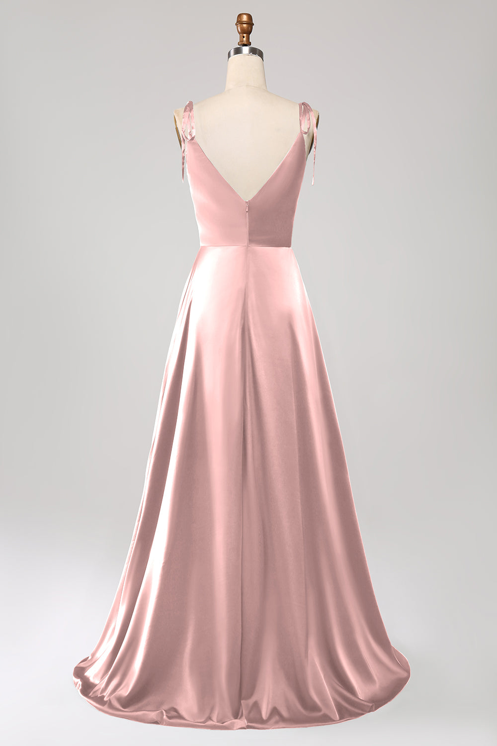 Simple Burgundy Spaghetti Straps Ruched Ball Dress with Slit