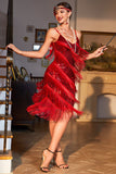 White Roaring 1920s Gatsby Fringed Flapper Dress