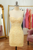Tight Sweetheart Purple Short Cocktail Dress with Appliques