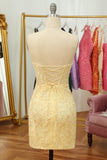 Tight Sweetheart Purple Short Cocktail Dress with Appliques