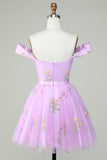 Champagne Cute A Line Sweetheart Short Cocktail Dress