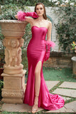 Fuchsia Sweetheart Mermaid Ball Dress