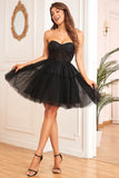 Purple A-Line Corset Detachable Cocktail Dress with Long Sleeves