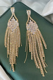Golden Sequins Long Ball Prom Dress with Accessory
