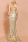 Sequin Memaid Long Ball Dress