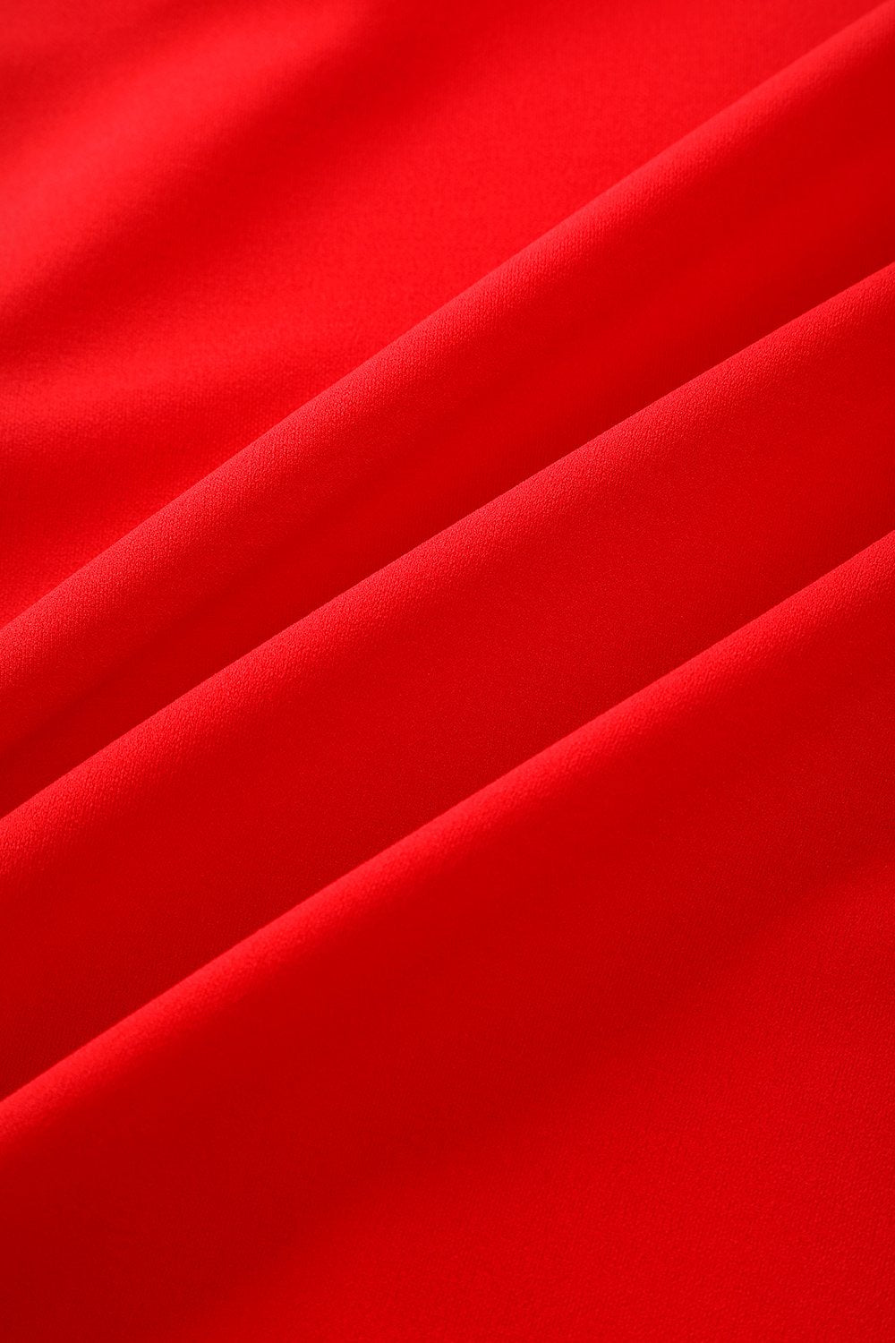 Red Square Neck Dress