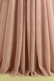 Pink Split Front Spaghetti Straps Ball Dress