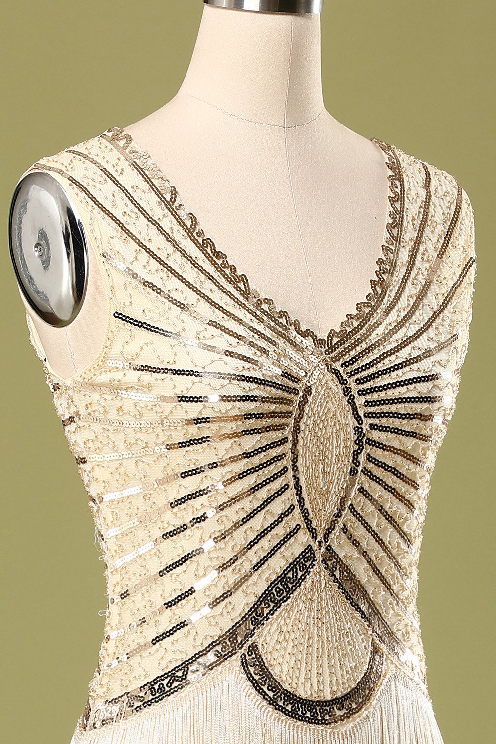 Sequin Glitter Fringe 1920s Dress