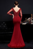 White Applique Mermaid Ball Dress