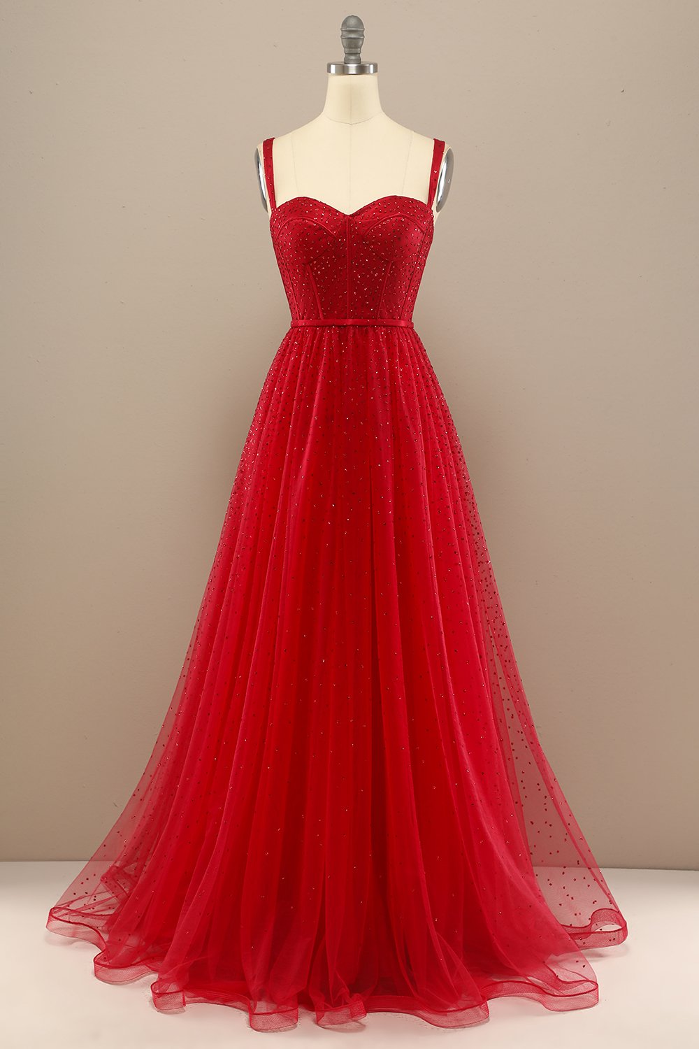 Red Sweetheart Ball Dress Long Evening Party Formal Dress