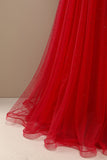 Red Sweetheart Ball Dress Long Evening Party Formal Dress