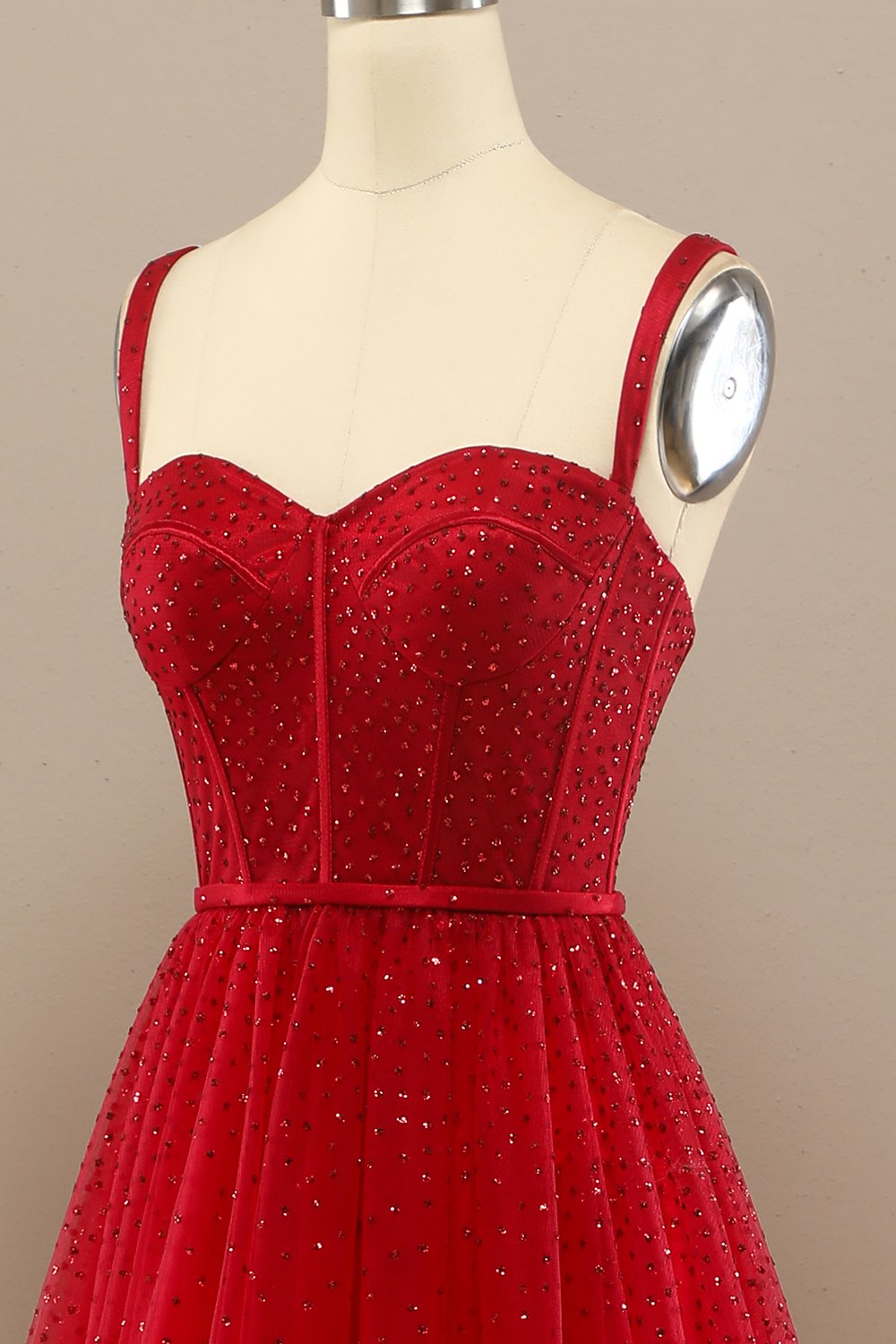 Red Sweetheart Ball Dress Long Evening Party Formal Dress