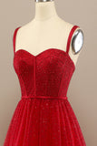 Red Sweetheart Ball Dress Long Evening Party Formal Dress