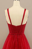 Red Sweetheart Ball Dress Long Evening Party Formal Dress