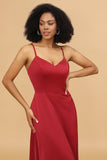 Chiffon Lace-up Back Bridesmaid Dress