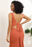 V-neck Mermaid Chiffon Bridesmaid Dress
