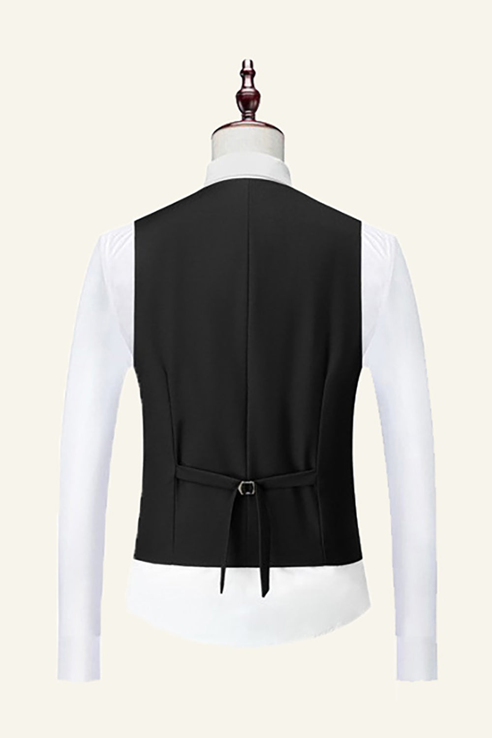 Black Notched Lapel 3 Piece Men's Wedding Suits