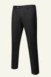 Black Notched Lapel 3 Piece Men's Wedding Suits