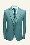 Mint 3 Piece Notched Lapel Men Ball Suits