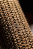 Men's Dark Brown Waffle Loose Fit Pullover Sweatshirt