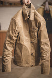 Men's Khaki Button Down Casual Jacket