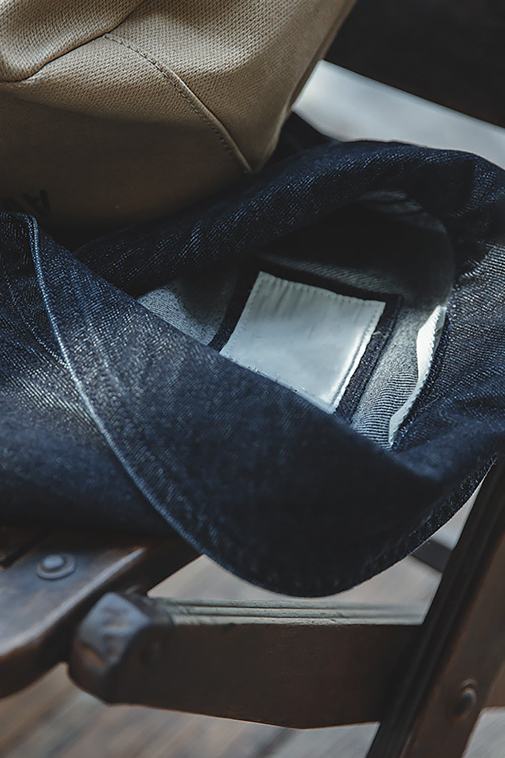 Men's Dark Blue Button Down Denim Jacket