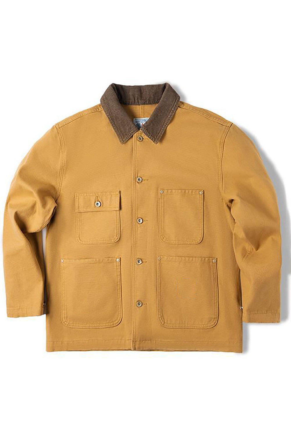 Men's Turmeric Button Down Loose Trucker Jacket