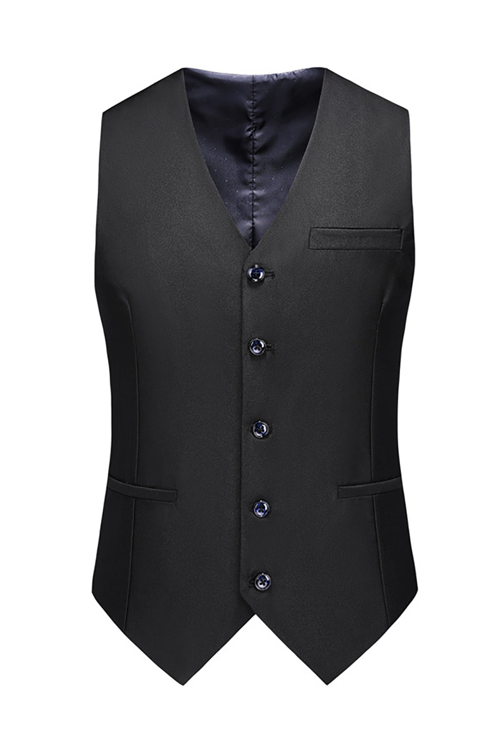 Notched Lapel Two Buttons Black Men's Ball Suits