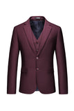 Notched Lapel Two Buttons Black Men's Ball Suits