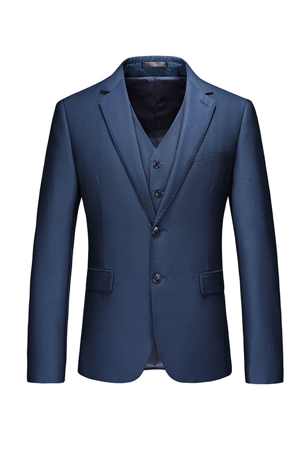 Notched Lapel Two Buttons Black Men's Ball Suits