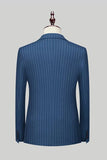 Black Peak Lapel 2 Piece Men Suits