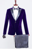 Black Velvet Men's Blazers for Party