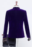 Black Velvet Men's Blazers for Party