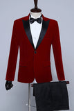 Black Velvet Men's Blazers for Party