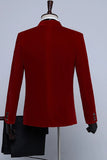 Black Velvet Men's Blazers for Party