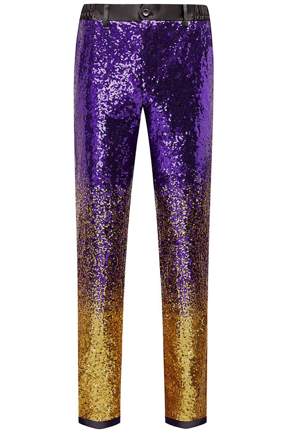 Ombre Sequins Purple Men's 2 Piece Slim Fit Notched Lapel Homecoming Suits