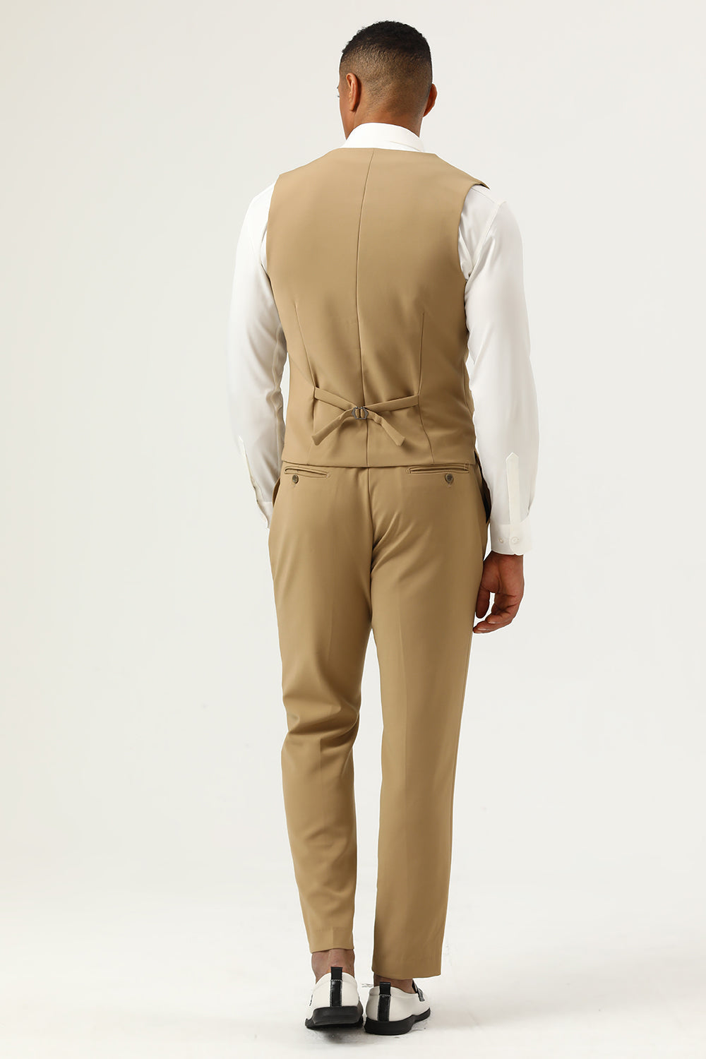 3 Piece Brown Single Breasted Peak Lapel Men's Ball Suits