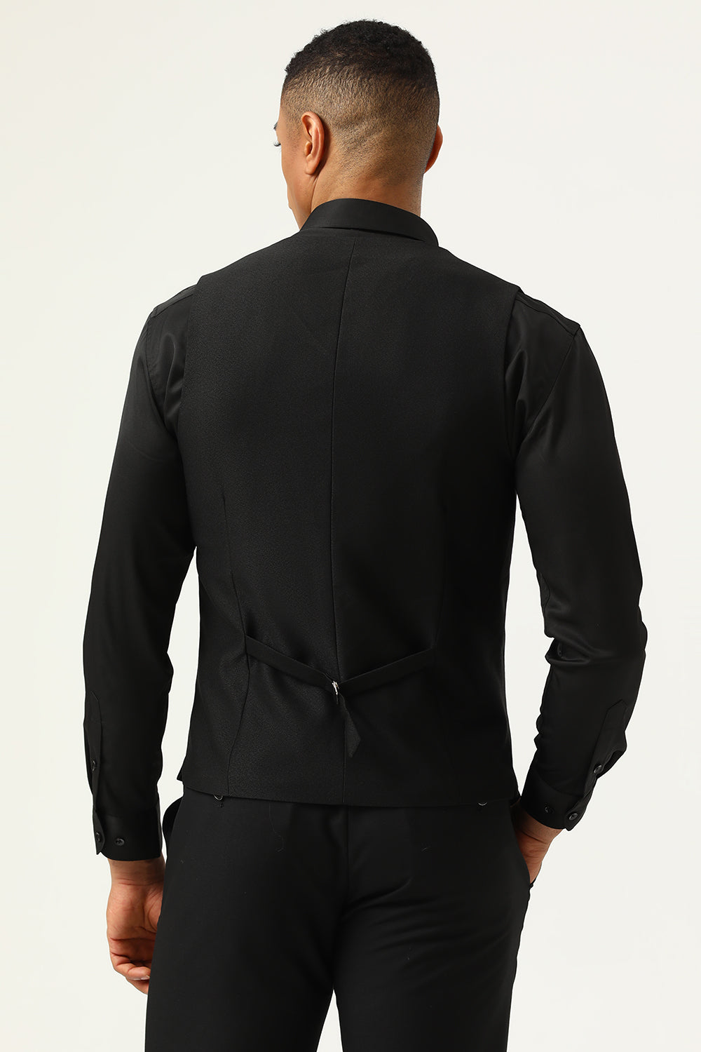 3 Piece Black Red Shawl Lapel Men's Ball Suits
