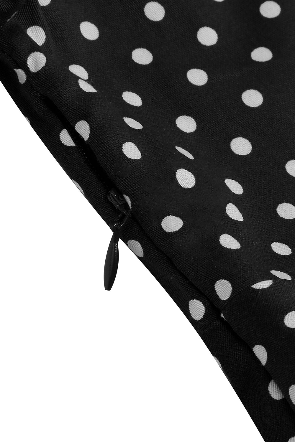 Black Vintage Polka Dots Girls' Dress