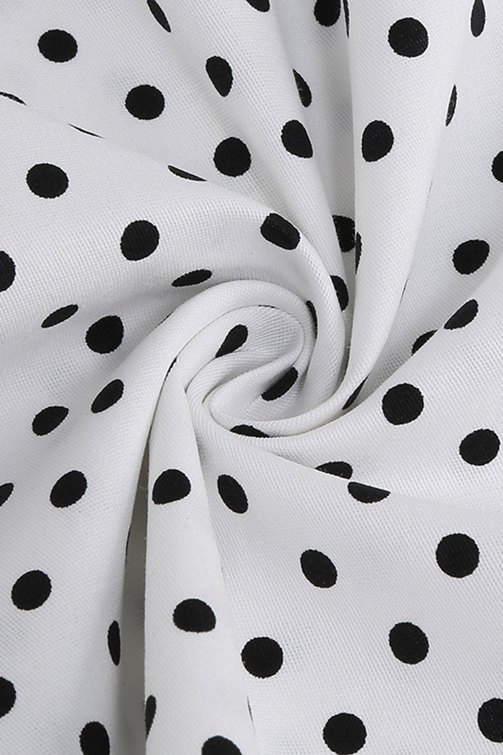 Black Vintage Polka Dots Girls' Dress