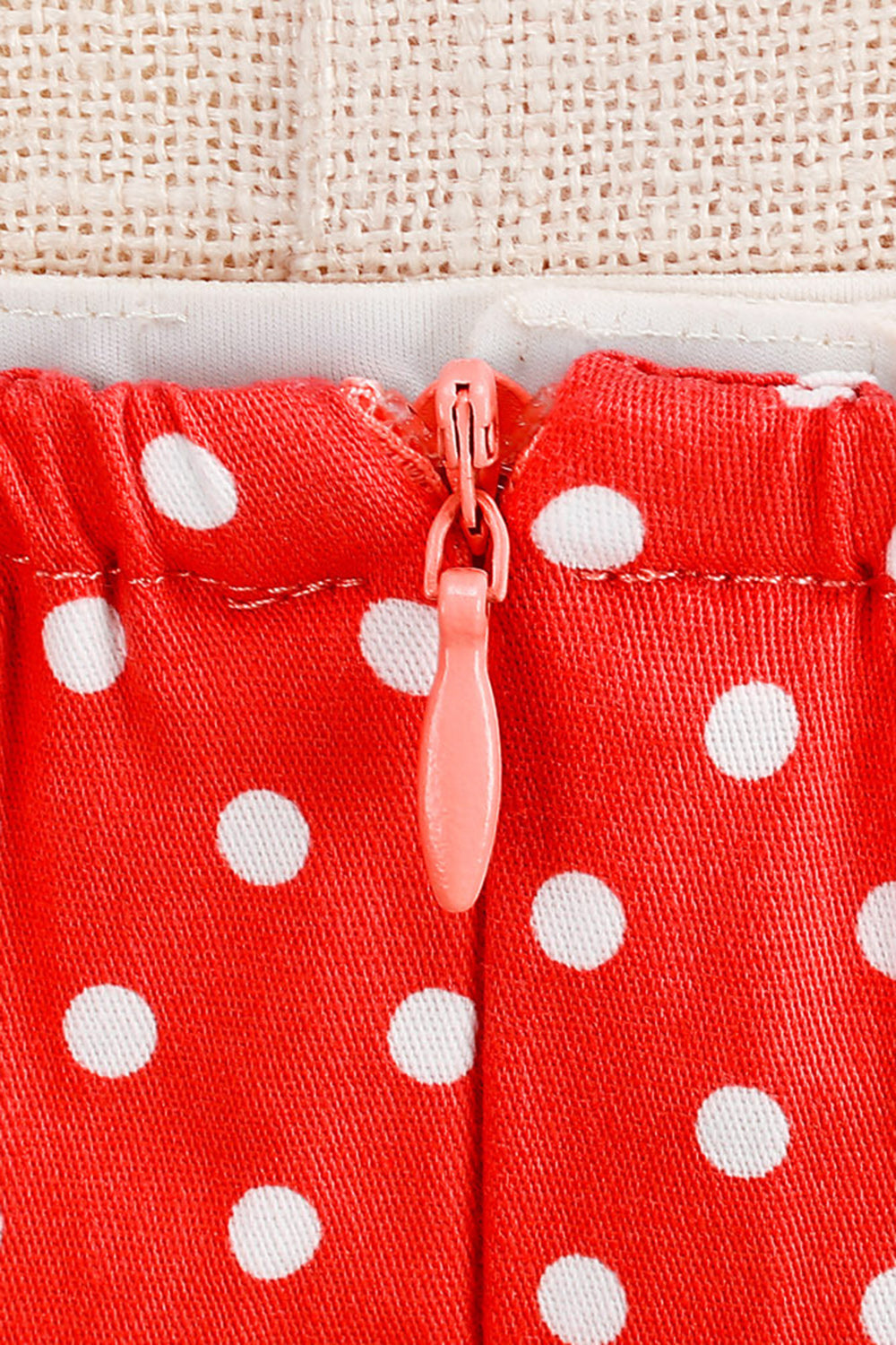 Halter Red Polka Dots 1950s Dress