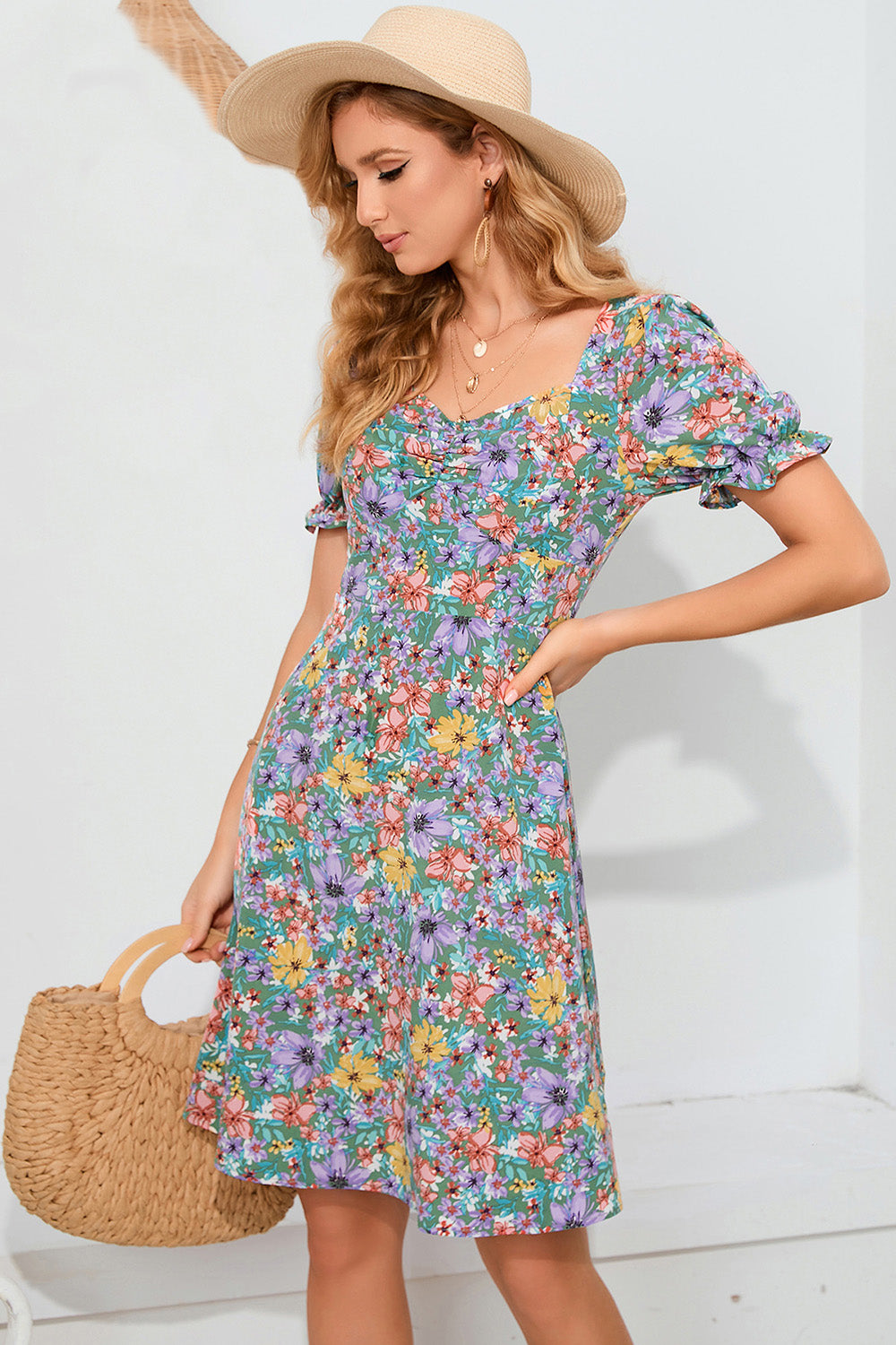 Floral Printed Summer Casual Dress