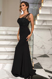 One Shoulder Mermaid Green Ball Dress