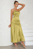 Light Yellow Spaghetti Straps Bodycon Spaghetti Straps Formal Dress