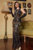 Black Ivory 1920s Forma Party Dress