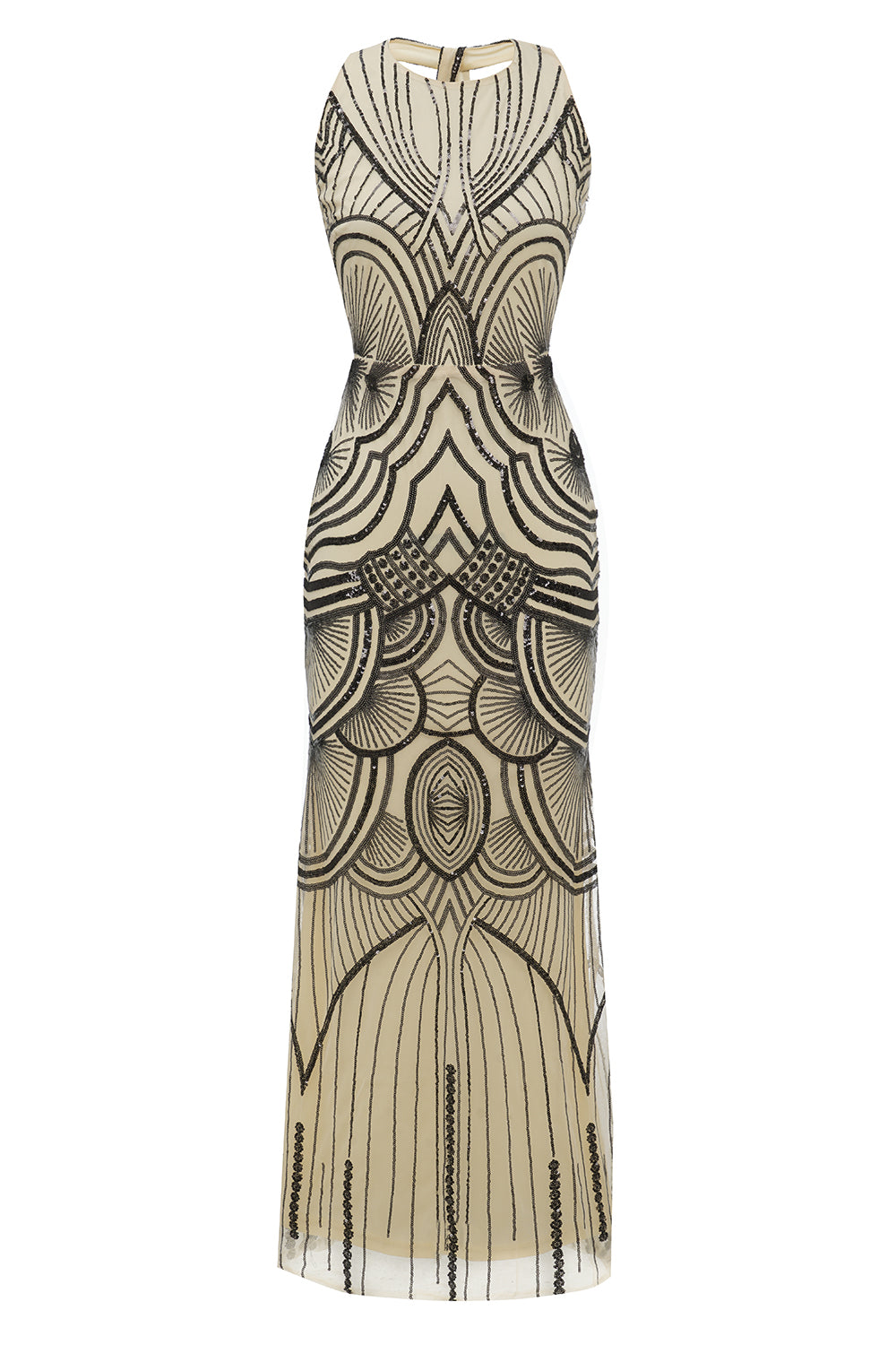 Black Ivory 1920s Forma Party Dress