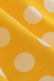 Yellow Polka Dots Spring 1950s Dress